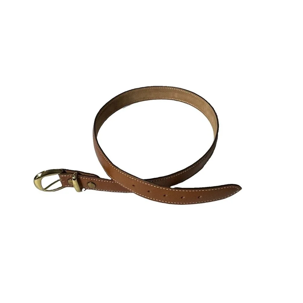 AKER B21 Brown / Tan Leather Concealed Carry Belt Men Size 44